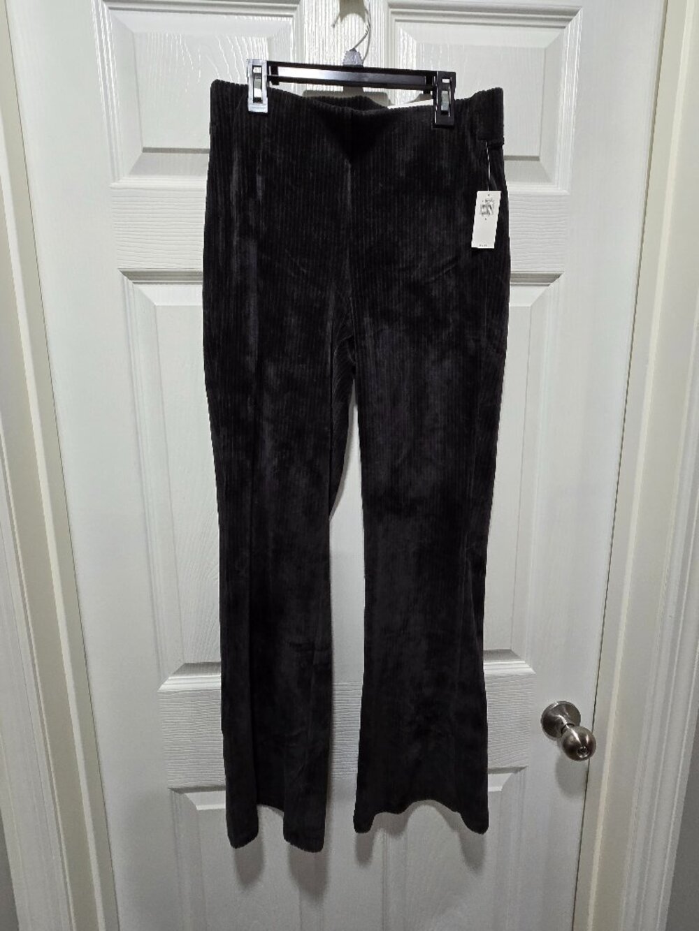 NWT Old Navy Velvet Ribbed High Rise Flare Pants Medium Pull On